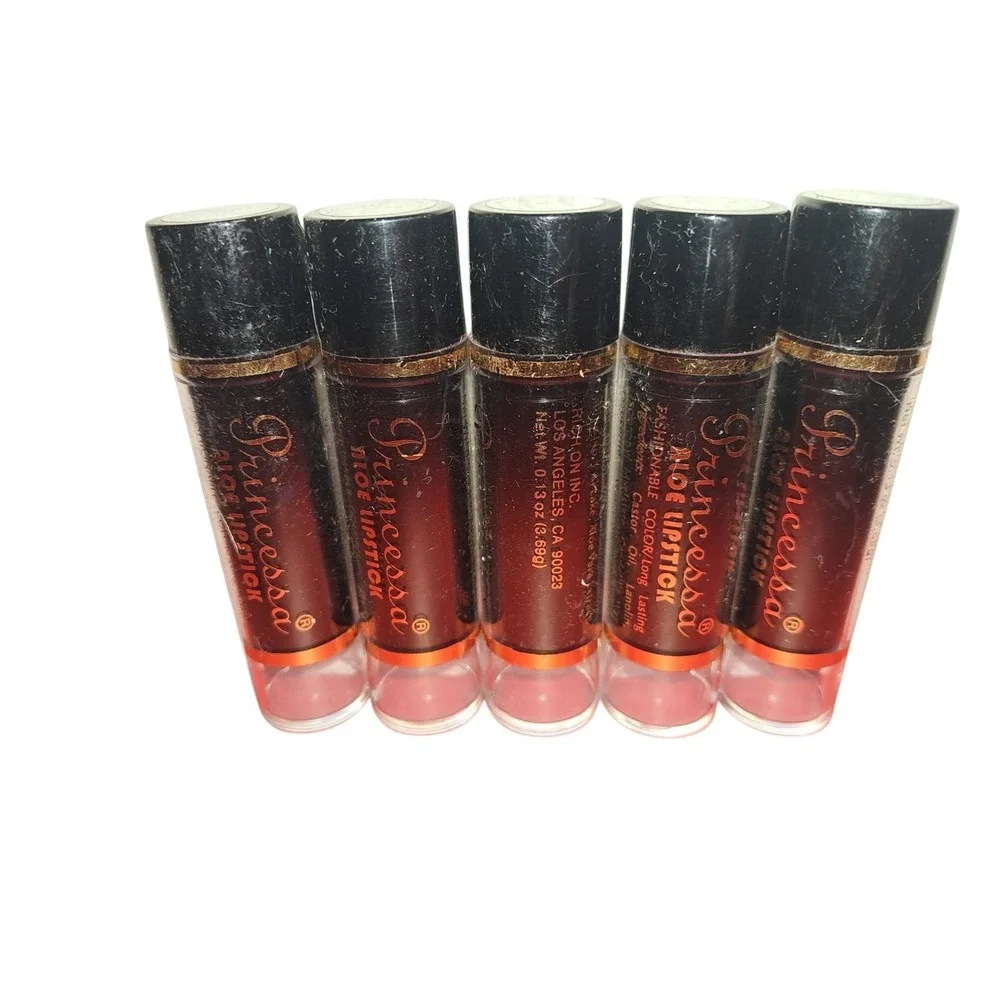 Princessa Aloe Lipstick  Lot Of 5  NEW/Not SEALED ( 1, 2, 6,‎ 10, 12)